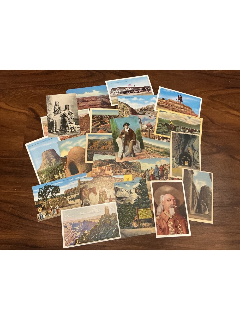 Vintage Postcard Lot Southwest US Native Americans Buffalo Bill